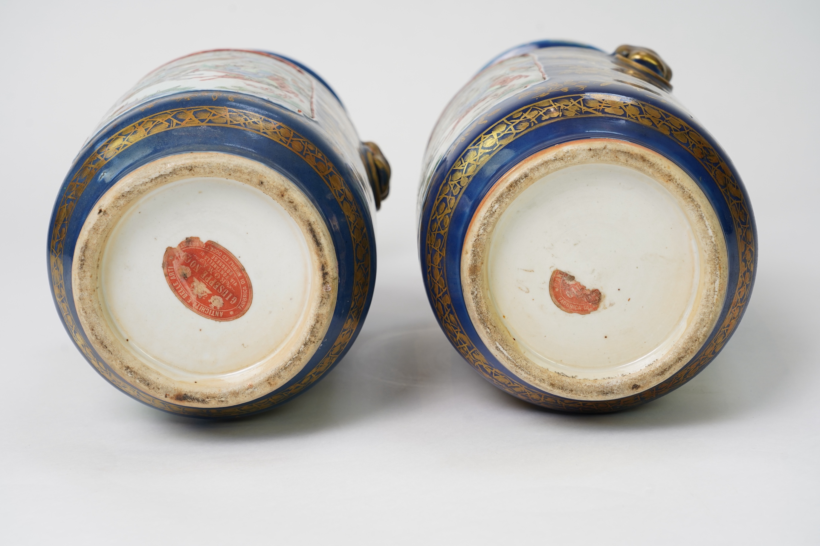 A pair of Chinese ‘warriors’ vases, early 20th century